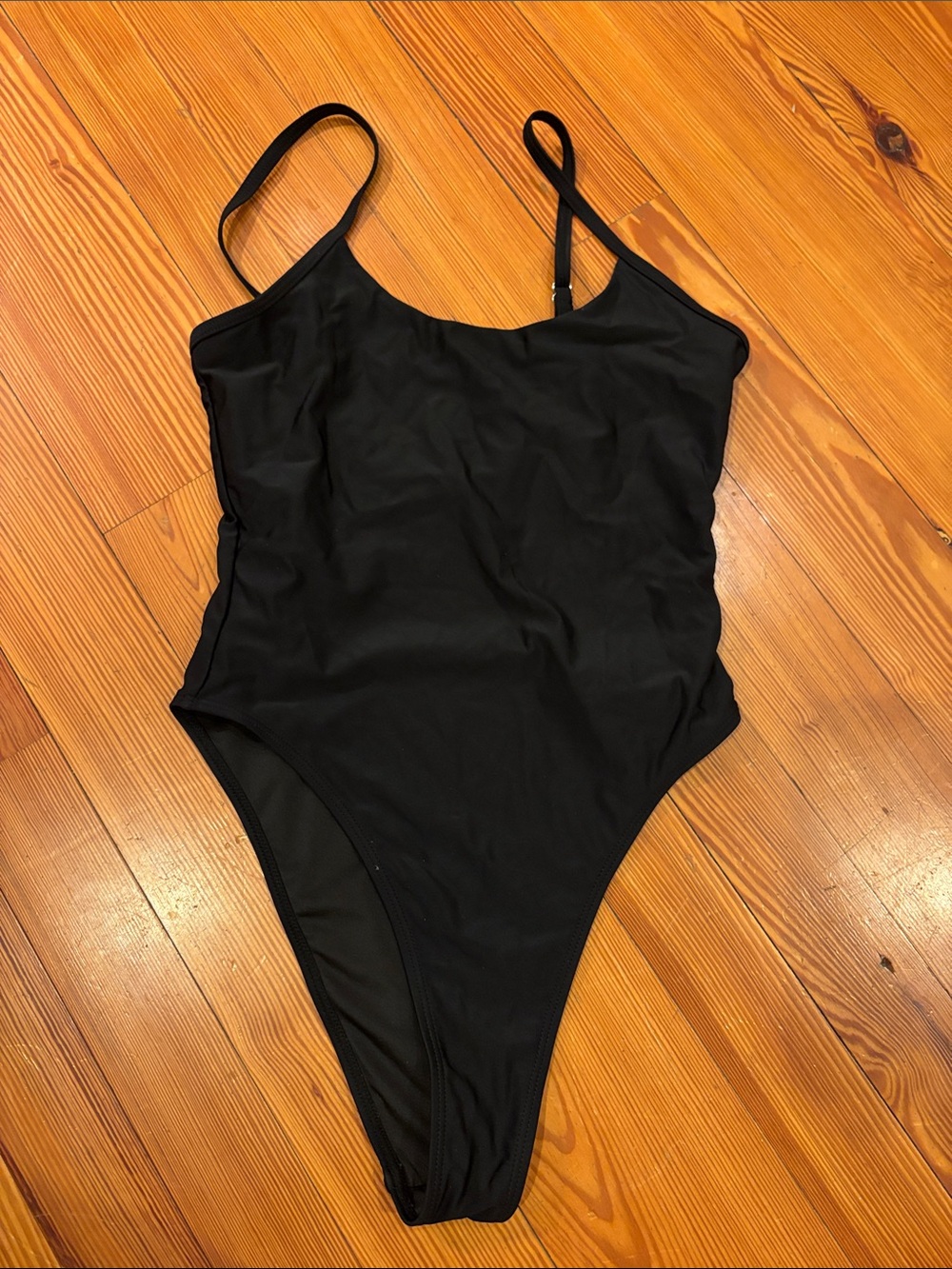 Black One-Piece Swimsuit